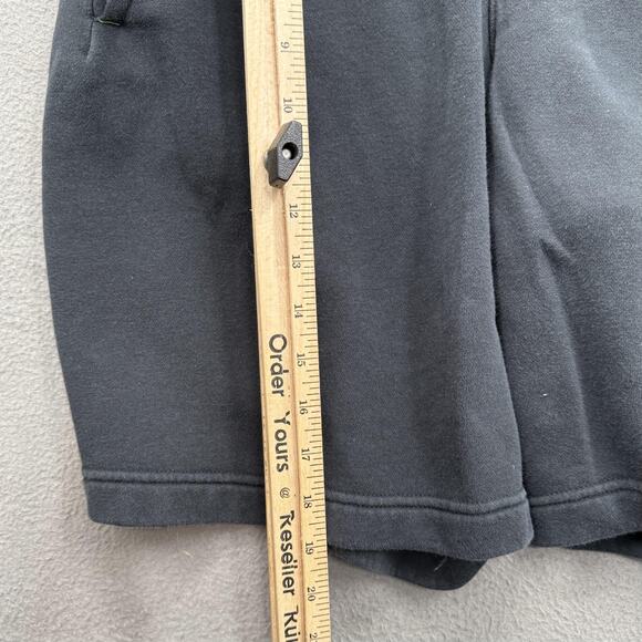 Nike Shorts Mens Small Black Club Fleece Graphic Swoosh Neon Stitch Pockets - Picture 6 of 8